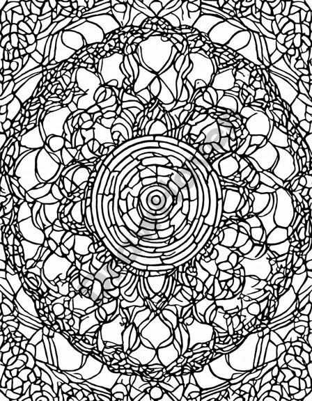 symmetrical coloring book featuring mesmerizing patterns for relaxation and stress relief, perfect for finding tranquility in black and white
