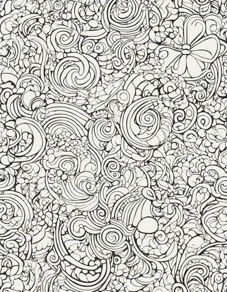 soothing swirls and twirls coloring book design with intricate and calming patterns for mindfulness and creativity in color